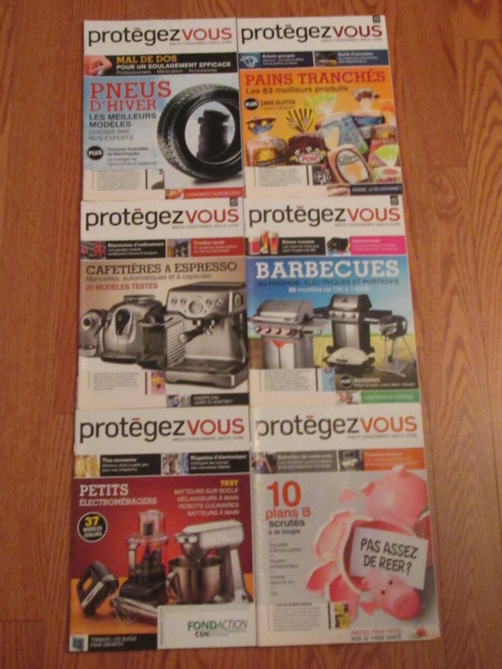 Protégez-Vous magazine - six numéros, 2012 & 2013